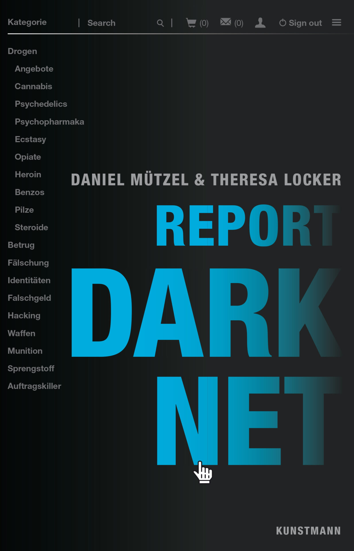 Buch Cover von Report Darknet
