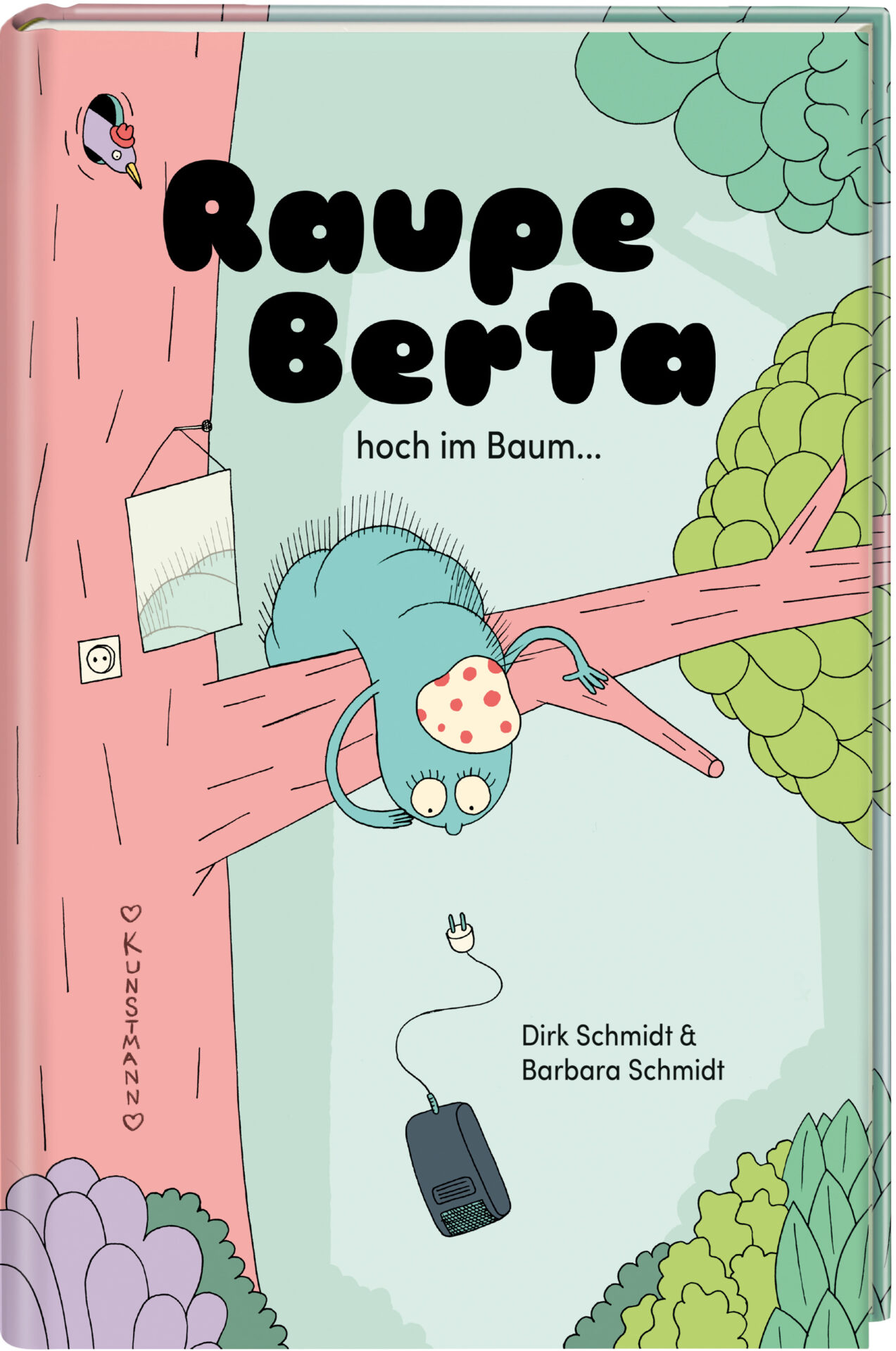 Buch Cover von Raupe Berta hoch im Baum
