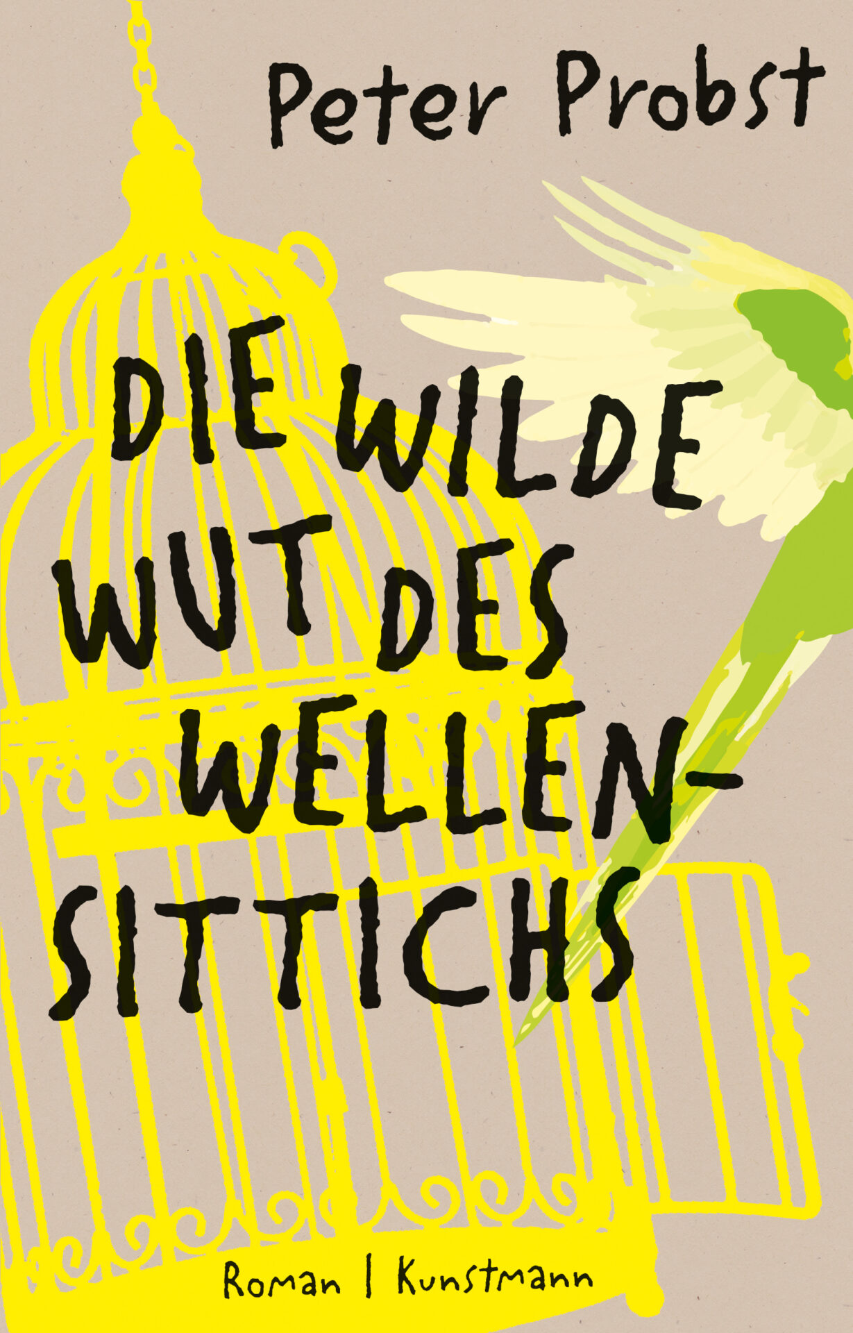 Buch Cover von Die wilde Wut des Wellensittichs