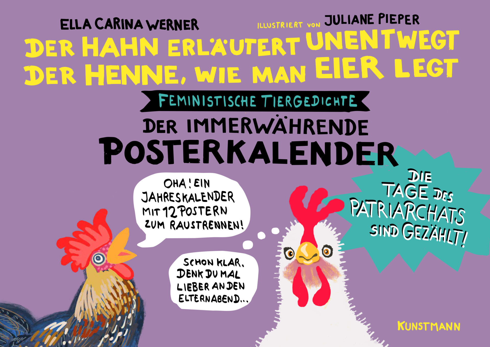 Buch Cover von Der Hahn erläutert unentwegt der Henne, wie man Eier legt
